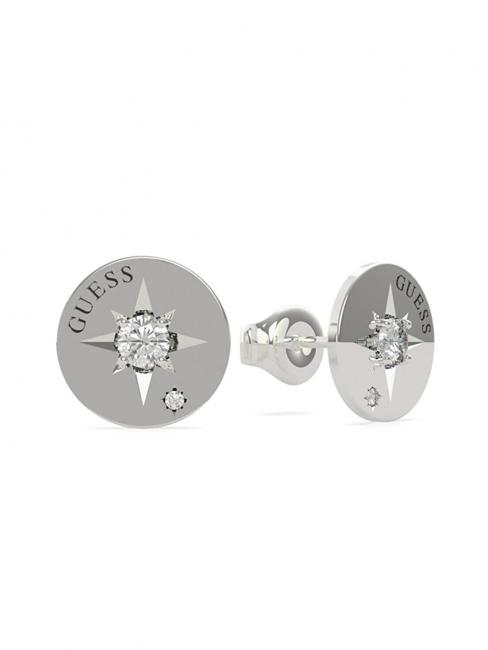 GUESS ENGR COMPASS AND CRYSTAL STUD Cercei SILVER - Cercei