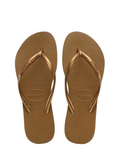 HAVAIANAS flip flops SLIM bronz - Pantofi femei