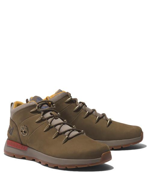 TIMBERLAND SPRINT TREKKER Cizme de piele milolive - Pantofi bărbați