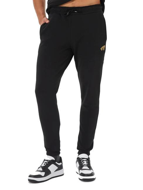 TOMMY HILFIGER TOMMY JEANS Signature Pantaloni de trening BLACK - Costume sport pentru bărbați