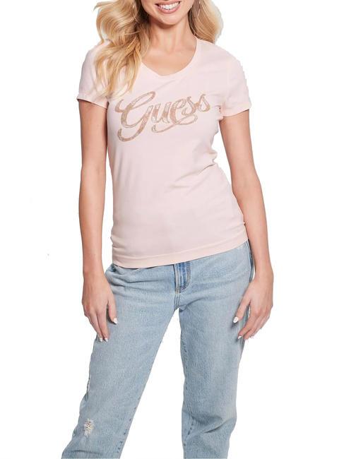 GUESS SCRIPT  Tricou cu maneca scurta vreau sa fii roz - tricou