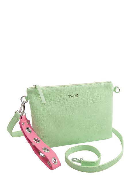 PASH BAG LIKE IT! Geantă clutch cu manșetă și curea de umăr verde - Genți femei