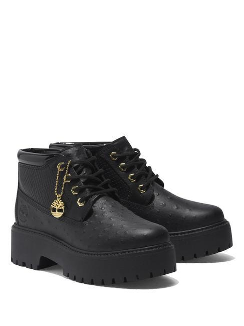 TIMBERLAND STONE STREET Botine din piele Jetblack - Pantofi femei