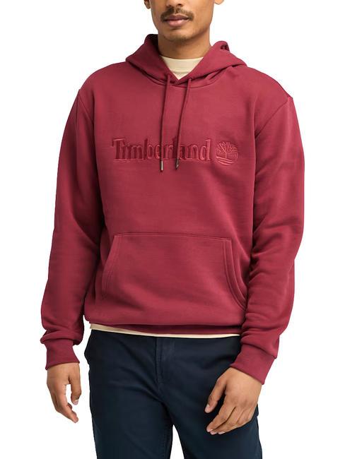 TIMBERLAND EMBROIDERY TONAL Hanorac cu gluga cordovan - hanorace