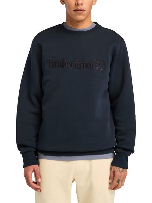 TIMBERLAND EMBROIDERY TONAL Hanorac cu gât crew safir închis - hanorace