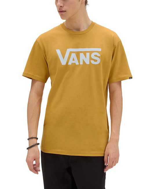 VANS CLASSIC Tricou din bumbac cu maneca scurta narcisa/alb - tricou