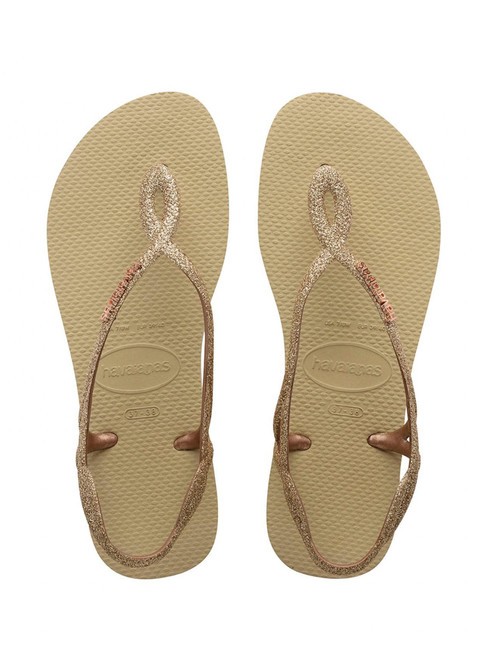 HAVAIANAS LUNA PREMIUM II Sandale flip-flop SAND / GRI - Pantofi femei