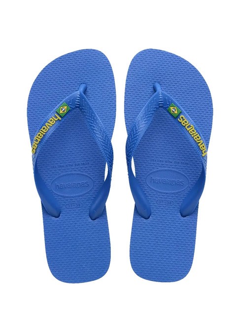 HAVAIANAS BRASIL LOGO NEON Papuci flip-flop albastru stea/albastru stea - Pantofi unisex