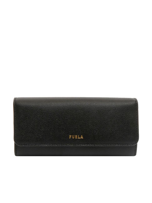 FURLA GARDENIA Portofel mare din piele St androm negru - Portofele femei