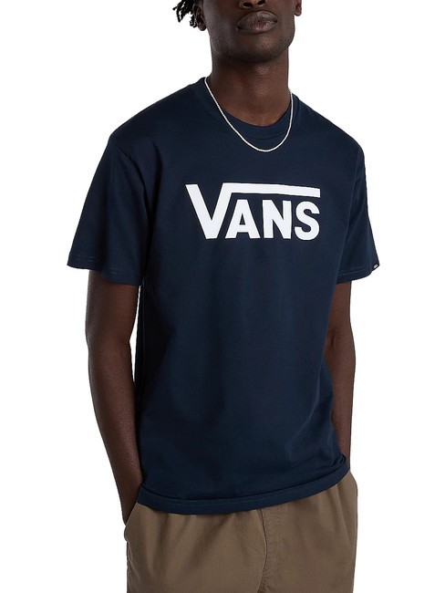 VANS CLASSIC Tricou din bumbac cu maneca scurta bleumarin/alb - tricou