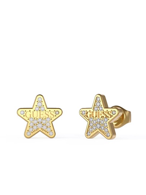 GUESS STUDS PARTY Cercei stea cu cristale aur galben - Cercei