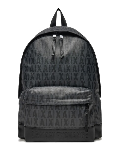 ARMANI EXCHANGE A|X LOGO ALL OVER Rucsac pentru laptop de 15,6". asfalt/negru - Rucsacuri pentru laptop