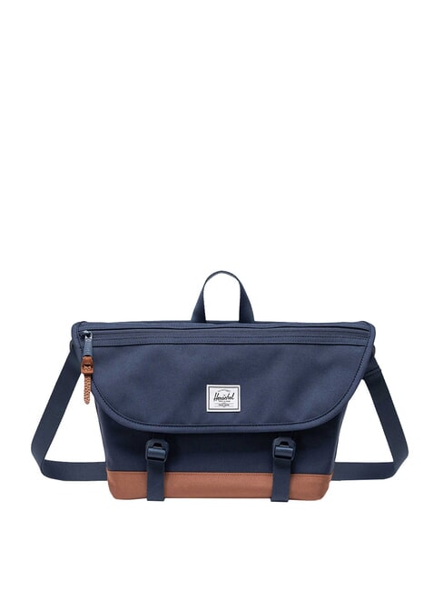 HERSCHEL COVE Dosar Messenger, PC de 15,6 inchi bleumarin/sau maro - Serviete birou