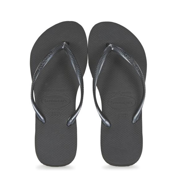 HAVAIANAS flip flops SLIM BLACK - Pantofi femei