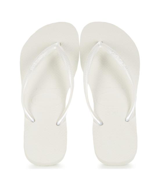 HAVAIANAS flip flops SLIM alb - Pantofi femei