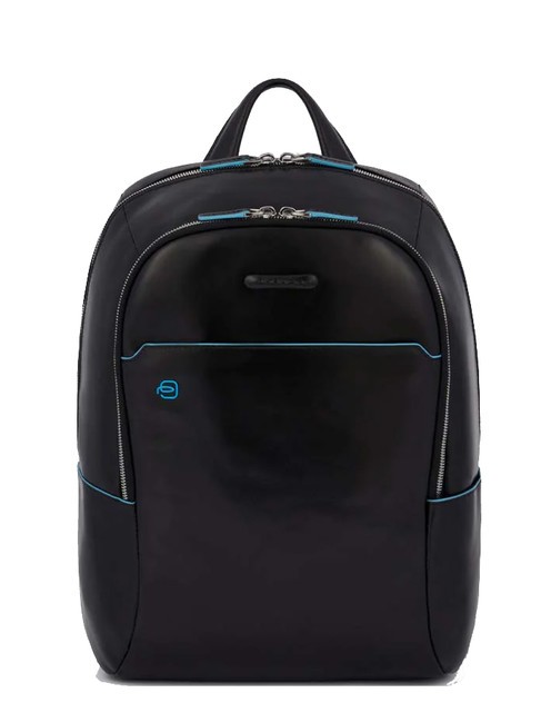 PIQUADRO Rucsac Linia BLUE SQUARE, din piele negru - Rucsacuri pentru laptop